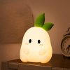 Squishy Silicone Cute Radish LED Night Light - Perfect Gift for Kids and Girls