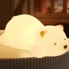 Squishy Silicone Lying Bear LED Night Light - Perfect Gift for Kids and Girls - Image 2