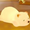 Squishy Silicone Lying Bear LED Night Light - Perfect Gift for Kids and Girls - Image 3