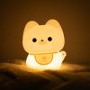 Squishy Silicone Happy Cat LED Night Light - Perfect Gift for Kids and Girls - Image 4