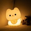 Squishy Silicone Happy Cat LED Night Light - Perfect Gift for Kids and Girls - Image 5