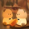 Squishy Silicone Teddy Bear LED Night Light - Perfect Gift for Kids and Girls - Image 2