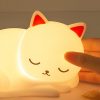 Squishy Silicone Napping Cat LED Night Light - Perfect Gift for Kids and Girls - Image 6