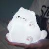 Squishy Silicone Waving Cat LED Night Light - Perfect Gift for Kids and Girls - Image 2