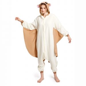 Flying Squirrel Costume Onecie Pajamas, Women Soft Pajamas - Image 4