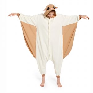 Flying Squirrel Costume Onecie Pajamas, Women Soft Pajamas - Image 7