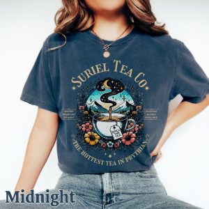 Suriel Tea Co Shirt  ACOTAR Suriel Tea Shirt  Velaris T-Shirt  A Court Of Thorns and Roses Shirt  SJM Merch  Bookish Shirt  Book Lover Gift - Image 2