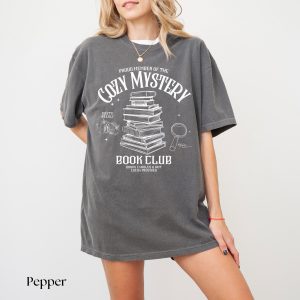 Cozy Mystery Shirt Cozy Mystery Book Club Gift Mystery Book TShirt Mystery Reader Mystery Novel Tee Thriller Book Lover Female Sleuth - Image 7