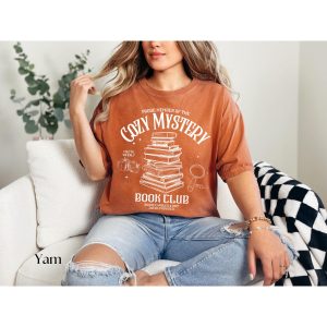 Cozy Mystery Shirt Cozy Mystery Book Club Gift Mystery Book TShirt Mystery Reader Mystery Novel Tee Thriller Book Lover Female Sleuth - Image 6