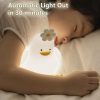 Cute Flower Duck LED Squishy Night Light For Gift USB Rechargeable Duck Lamp - Image 2