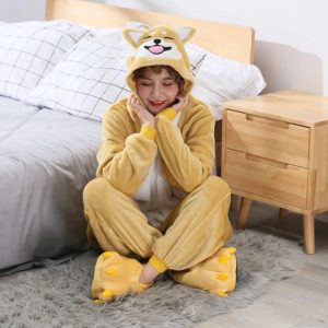 Shiba Inu Onesies, Cute DogSleepwear Homewear, Shiba Inu Pajamas - Image 2