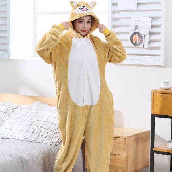 Shiba Inu Onesies, Cute DogSleepwear Homewear, Shiba Inu Pajamas