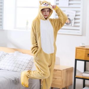 Shiba Inu Onesies, Cute DogSleepwear Homewear, Shiba Inu Pajamas - Image 3